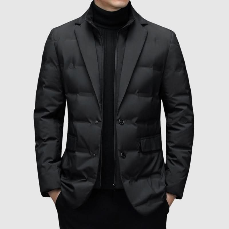 Lurevo | Puffer Jacket – Slim Profile Winter Coat for Men