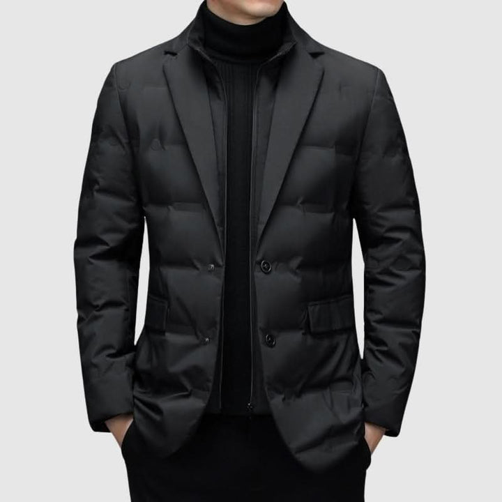 Lurevo | Puffer Jacket – Slim Profile Winter Coat for Men