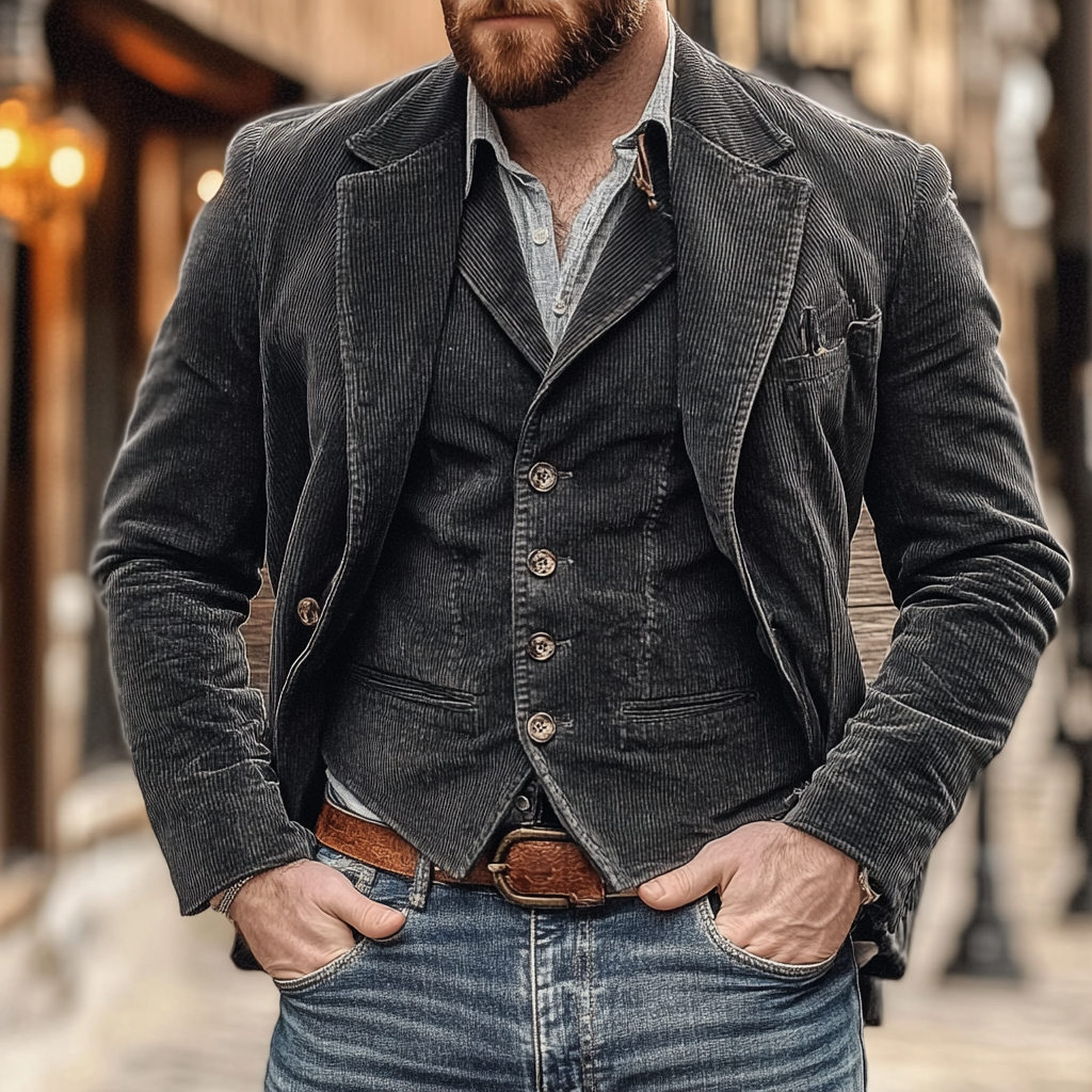 Henrik | Classic And Refined Men's Blazer with Waistcoat