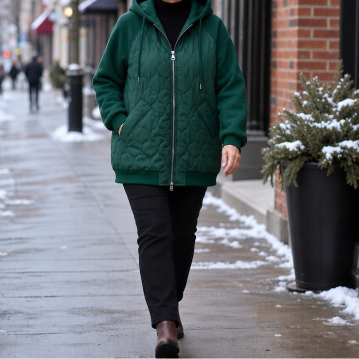Wearbella | Quilted Hooded Puffer Jacket for Women