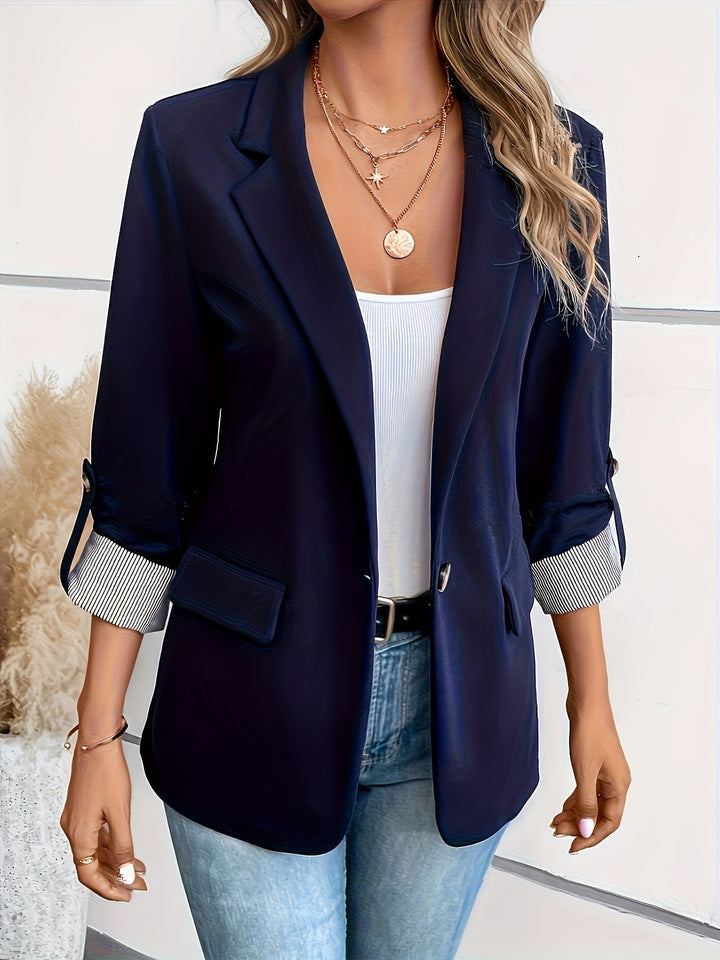 Clara | Stilvoller und vielseitiger Blazer mit hochkrempelbaren Ärmeln