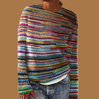 Sara | Maglione a maglia grossa, colorato e comodo