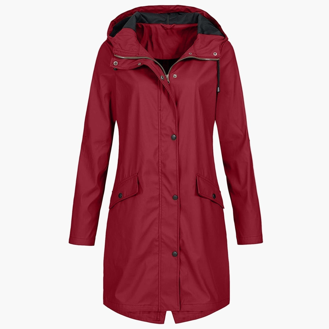 Bettina | Waterproof Long Hooded Coat for Women