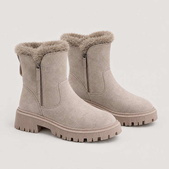 Kendra | Winter Ankle Boots – Cleated Sole Style for Women