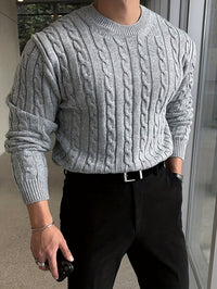 Theodore | Classico maglione in maglia a trecce per un look casual raffinato
